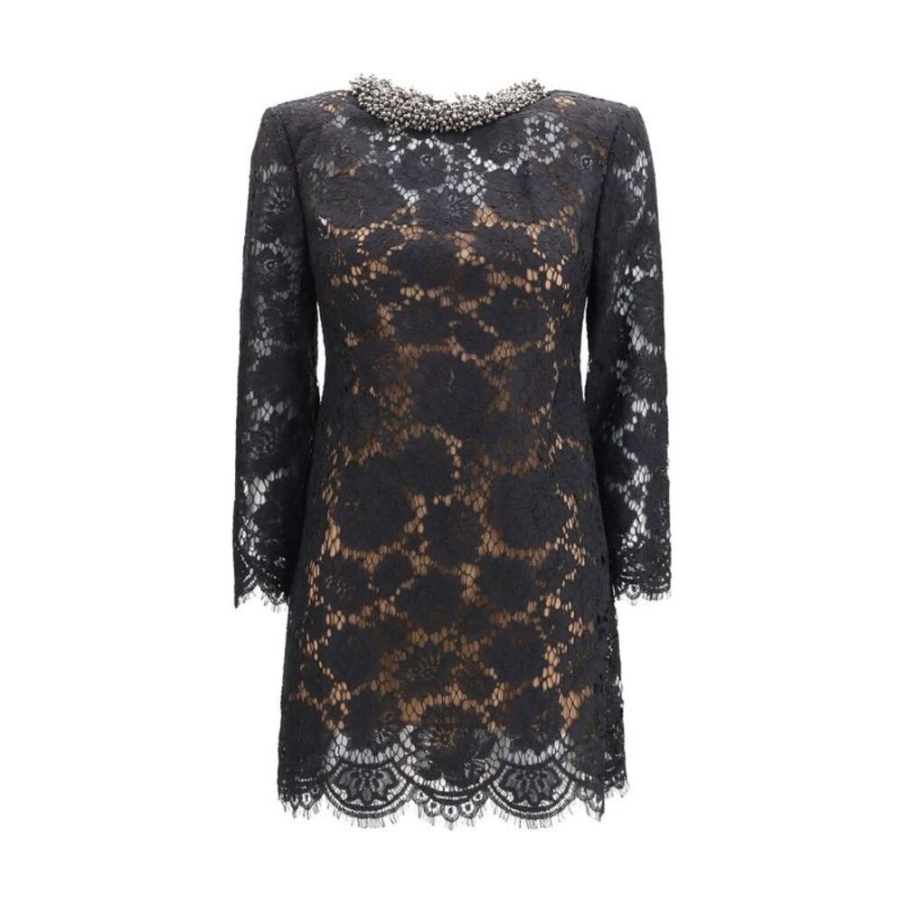 Self-Portrait Black Polyamide Cocktail Women's Dress